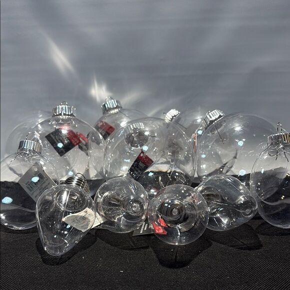 DIY Clear plastic Christmas Ornaments Set - Picture 1 of 10